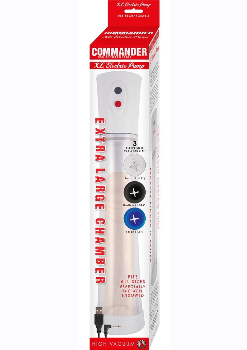 Commander Extra Large Electric And High Vacuum Rechargeable Pump