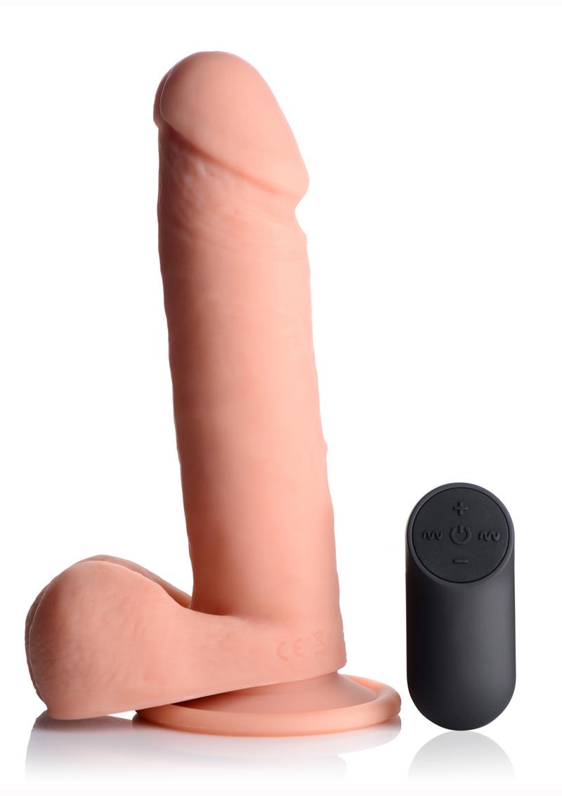 Big Shot Vibrating Rechargeable Dildo with Balls and Remote Control