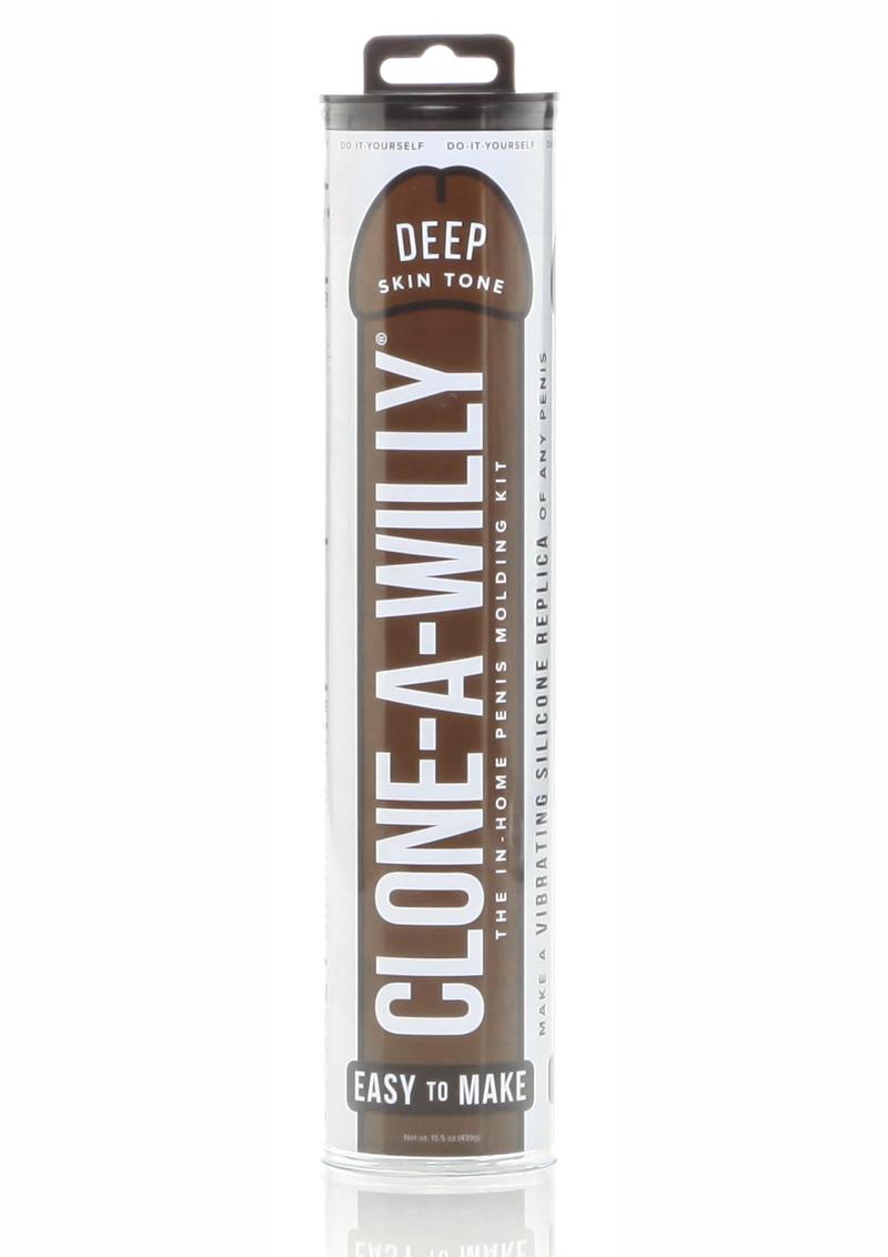 Clone A Willy Deep Skin Tone Silicone Dildo Molding with Vibrator