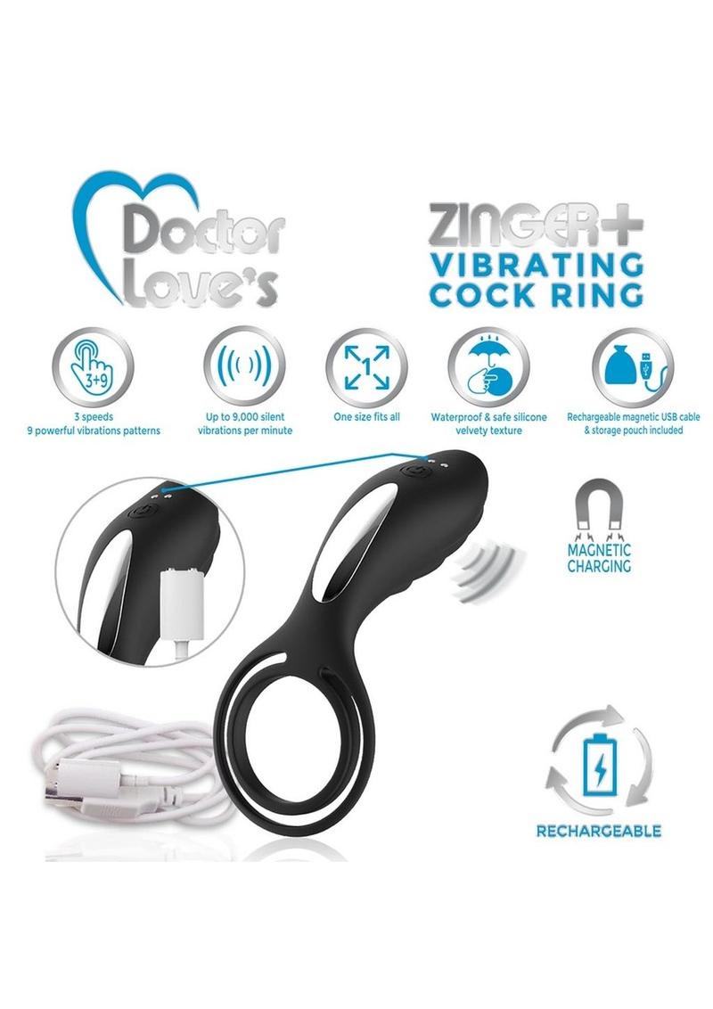 Doctor Loves Zinger Plus Silicone Vibrating Cock Ring
