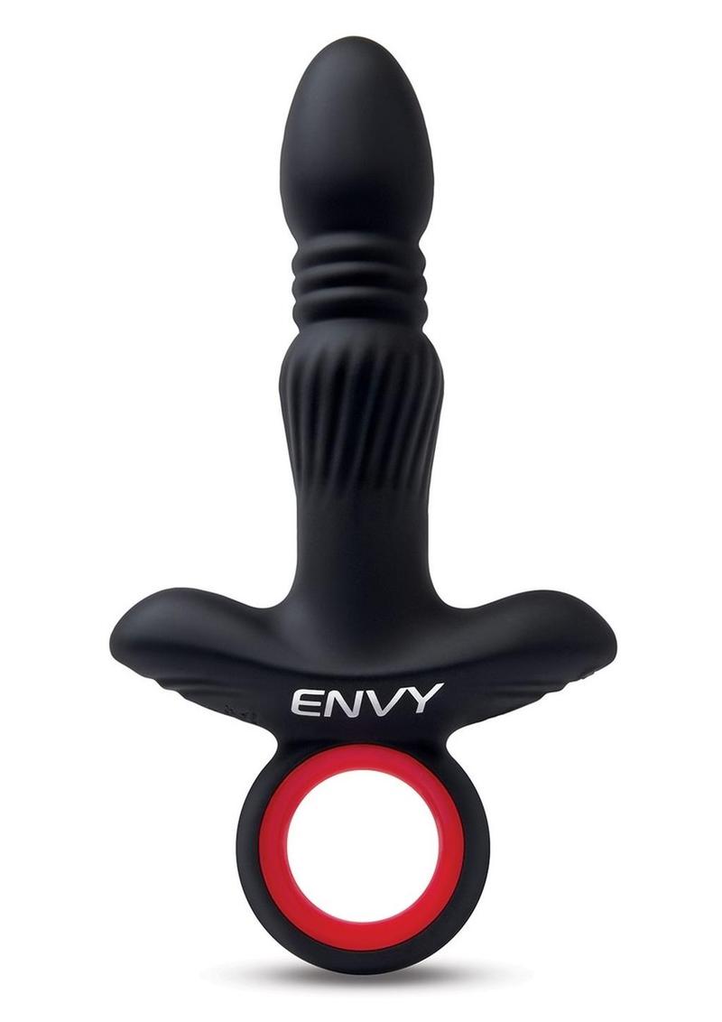 Envy Remote Controlled Thrusting Assifier Vibrating Silicone Plug