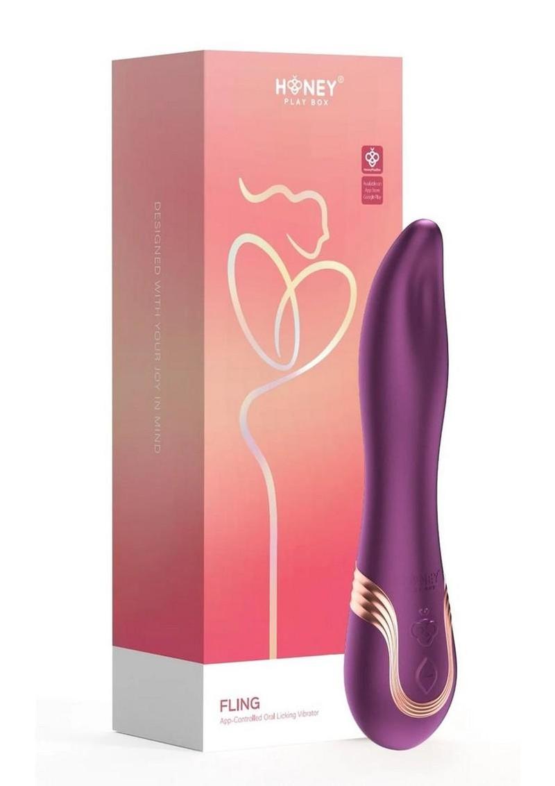 Honey Play Box Fling App Controlled Oral Licking Vibrator
