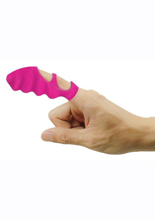 Thrill-Her Silicone Bumpy Gossip Finger Vibrator