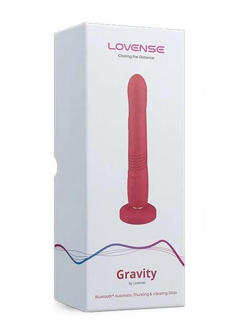 Lovense Gravity Bluetooth App-Controlled Thrusting And Vibrating Silicone Dildo