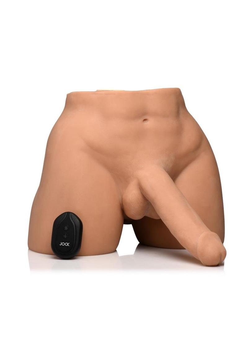 Jock Auto Squeezing And Vibrating Male Masturbator with Remote Control