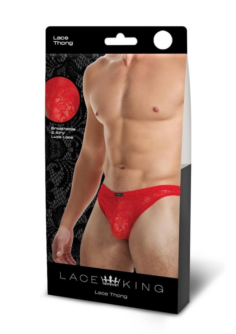 Lace King Men's Lace Thong Breathable Luxury Lingerie for Men