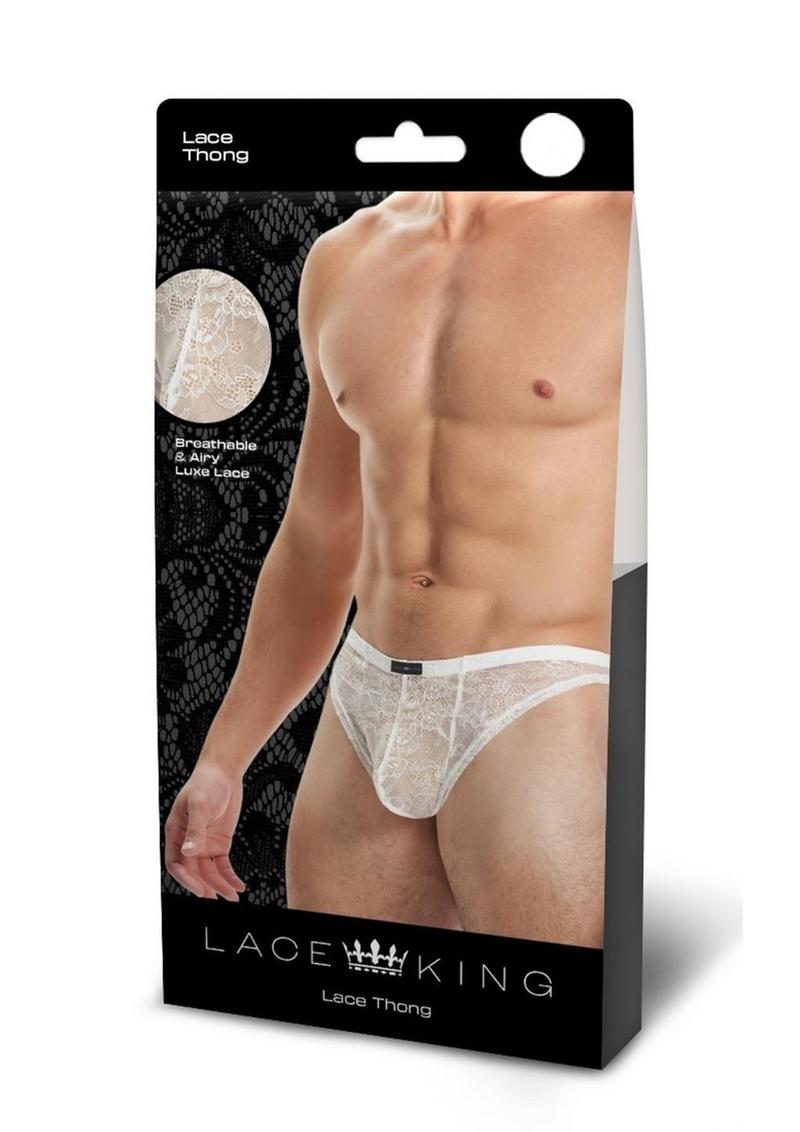 Lace King Men's Lace Thong Breathable Luxury Lingerie for Men