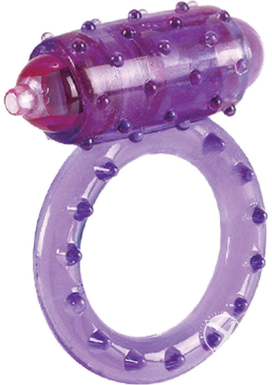 CalExotics One Touch Nubby Vibrating Ring
