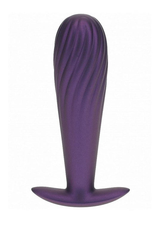 Ouch! Smooth Silicone Ribbed Anal Plug