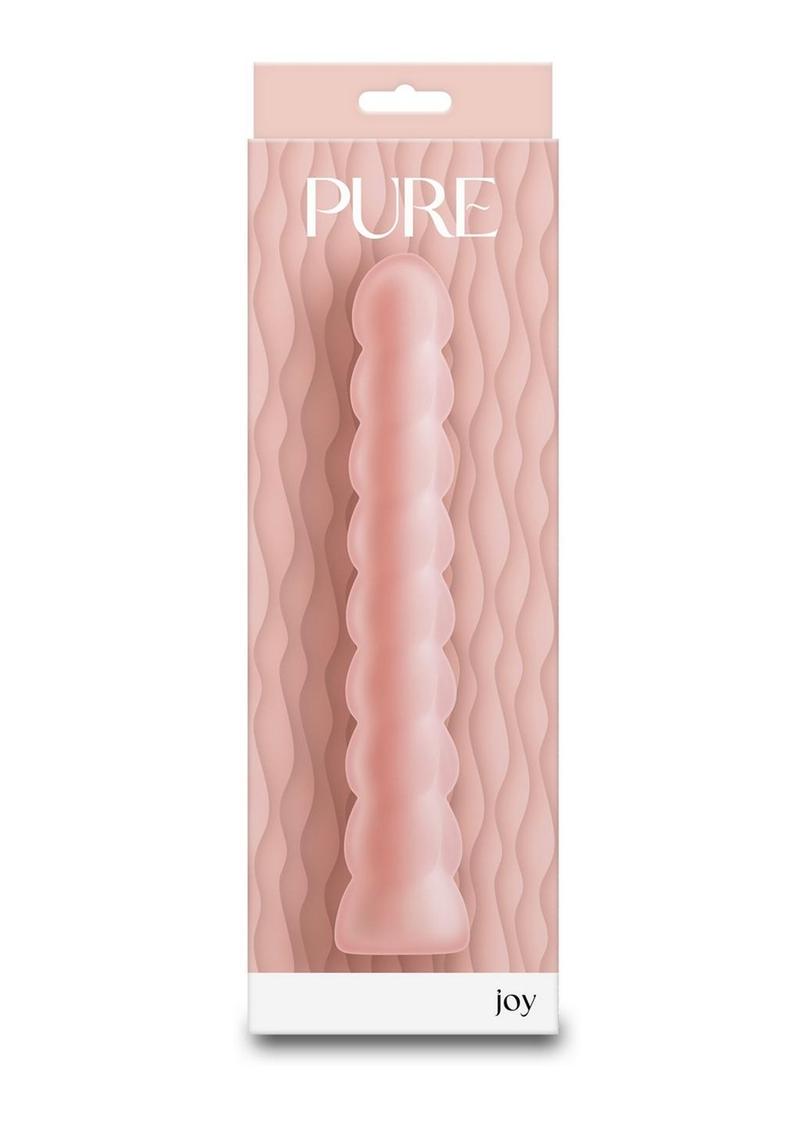 Pure Joy Rechargeable Silicone Rippled Orange Vibrator