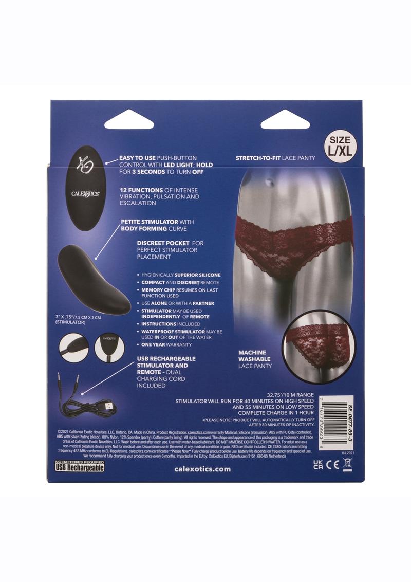 CalExotics Remote Control Lace Panty Vibe Set