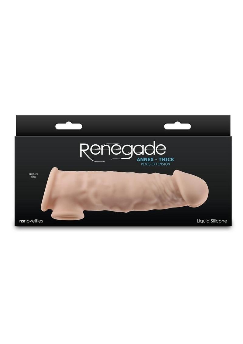 Renegade Annex Thick Penis Extension Liquid Silicone Stroker