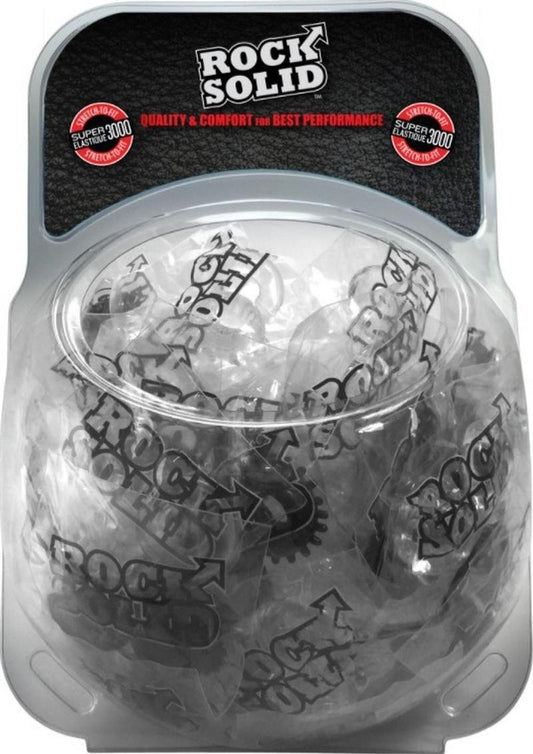 Rock Solid Cock Ring Set 2 Pack Plus Clambowl