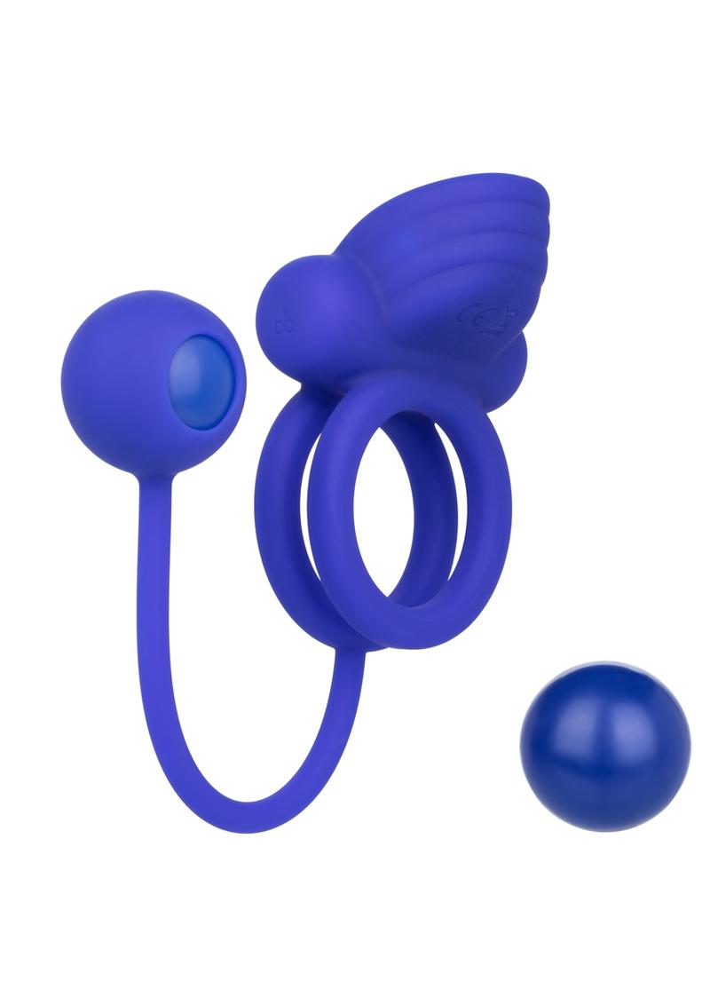 Silicone Rechargeable Dual Rockin Rim Enchancer Cock Ring