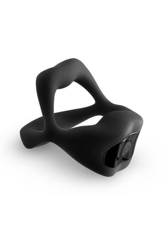 Techno Strobe App Controlled Rechargeable Silicone Vibrating Cock Ring